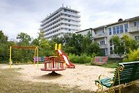 Детская площадка на территории санатория 'Днепр', Евпатория